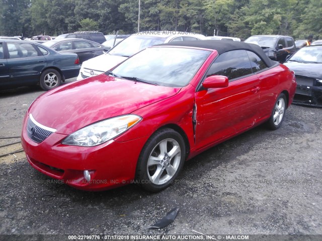 4T1FA38P14U034548 - 2004 TOYOTA CAMRY SOLARA SE/SLE წითელი ფოტო 2