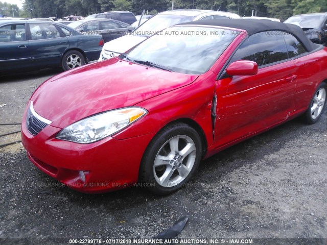 4T1FA38P14U034548 - 2004 TOYOTA CAMRY SOLARA SE/SLE წითელი ფოტო 6