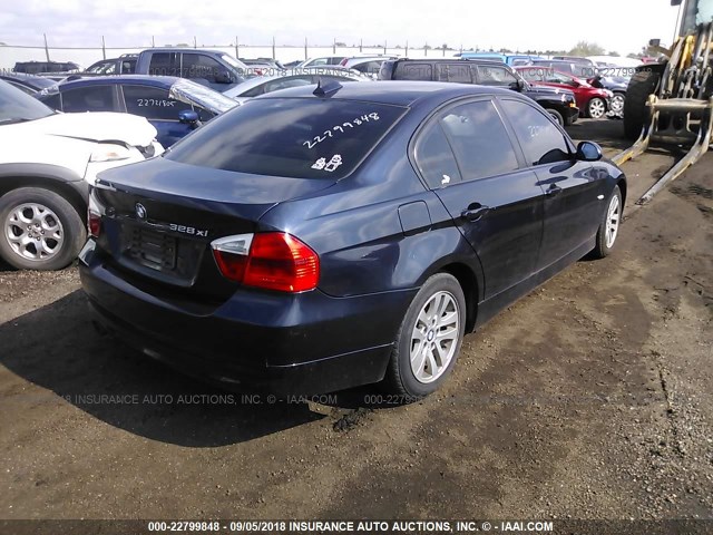 WBAVC93507KX56643 - 2007 BMW 328 XI BLACK photo 4