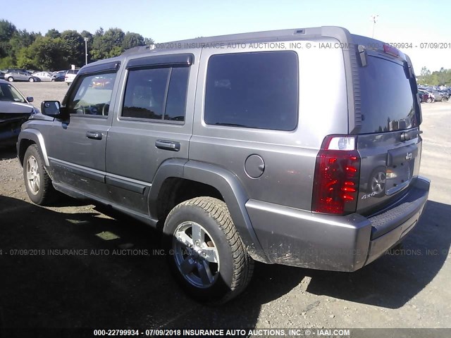 1J8HG48K07C670645 - 2007 JEEP COMMANDER GRAY photo 3