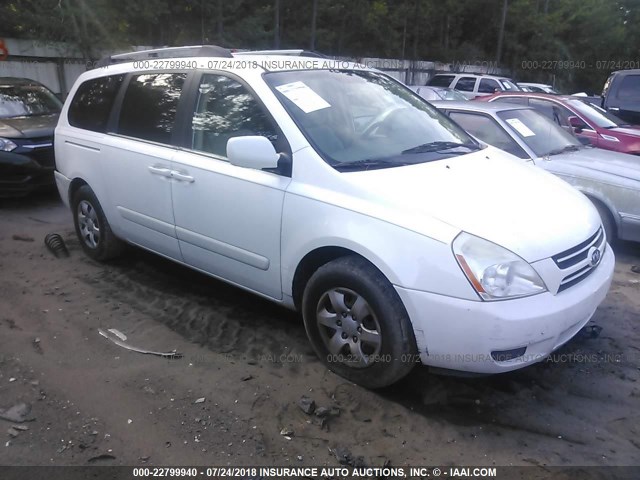 KNDMB233066080743 - 2006 KIA SEDONA EX/LX WHITE photo 1