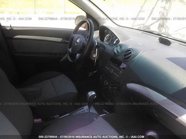 KL1TD6DE1BB155763 - 2011 CHEVROLET AVEO LS/LT 红色 照片 5
