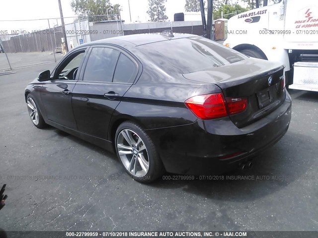 WBA3C1C55EK115915 - 2014 BMW 328 I SULEV BLACK photo 3