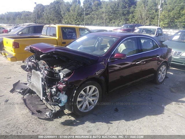 1G11E5SA5GF156317 - 2016 CHEVROLET MALIBU LIMITED LTZ Bordo foto 2