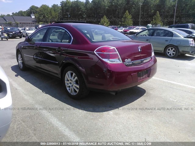 1G8ZS57N47F185977 - 2007 SATURN AURA XE BURGUNDY photo 3