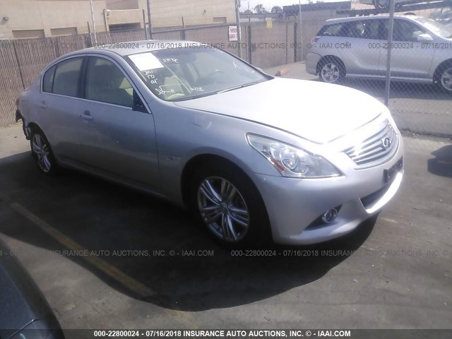 JN1CV6AP1FM580022 - 2015 INFINITI Q40 SILVER photo 1