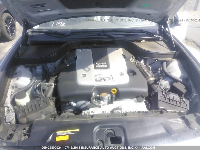 JN1CV6AP1FM580022 - 2015 INFINITI Q40 SILVER photo 10