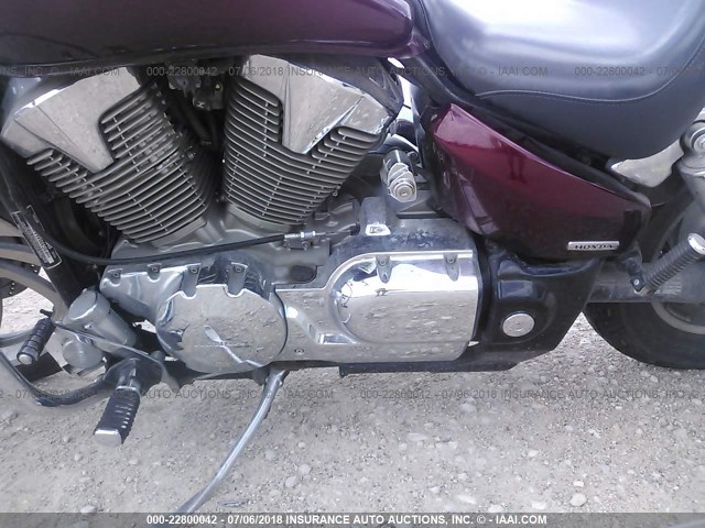 1HFSC550X6A204934 - 2006 HONDA VTX1300 C MAROON photo 9