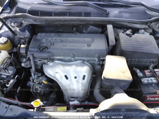 4T1BE46K77U007116 - 2007 TOYOTA CAMRY NEW GENERAT CE/LE/XLE/SE BLUE photo 10