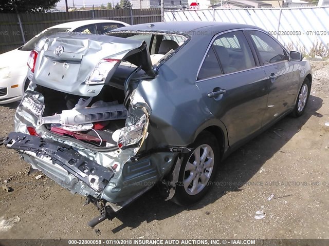 4T1BF3EK5BU610356 - 2011 TOYOTA CAMRY SE/LE/XLE Light Blue photo 4