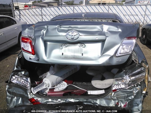 4T1BF3EK5BU610356 - 2011 TOYOTA CAMRY SE/LE/XLE Light Blue photo 6