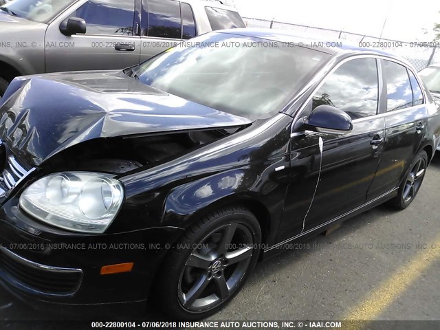 3VWEF71K27M073016 - 2007 VOLKSWAGEN JETTA WOLFSBURG 黑色 照片 2