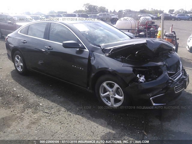 1G1ZB5ST0HF291560 - 2017 CHEVROLET MALIBU LS 灰色 照片 1