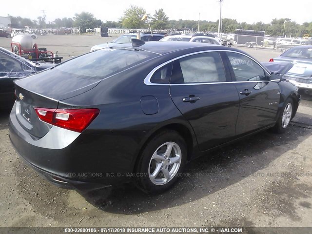 1G1ZB5ST0HF291560 - 2017 CHEVROLET MALIBU LS 灰色 照片 4