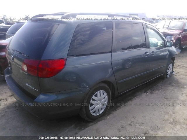 5TDZK23C77S097921 - 2007 TOYOTA SIENNA CE/LE GRAY photo 4