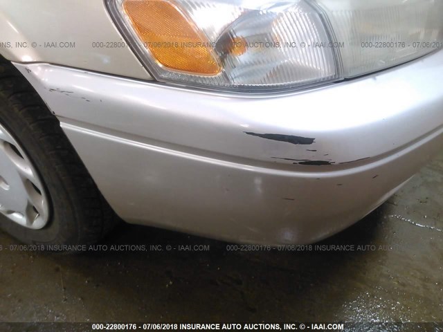 JT2BG22K6W0159489 - 1998 TOYOTA CAMRY CE/LE/XLE ოქროსფერი ფოტო 6