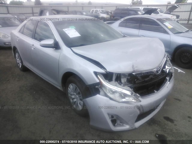 4T4BF1FK4DR319942 - 2013 TOYOTA CAMRY L/SE/LE/XLE SILVER photo 1