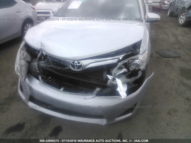 4T4BF1FK4DR319942 - 2013 TOYOTA CAMRY L/SE/LE/XLE SILVER photo 6