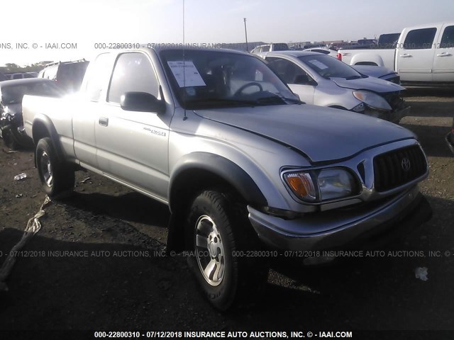 5TEWN72N01Z759696 - 2001 TOYOTA TACOMA XTRACAB SILVER photo 1