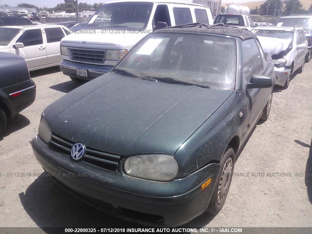 3VWCC21V0YM808784 - 2000 VOLKSWAGEN CABRIO GL GREEN photo 2