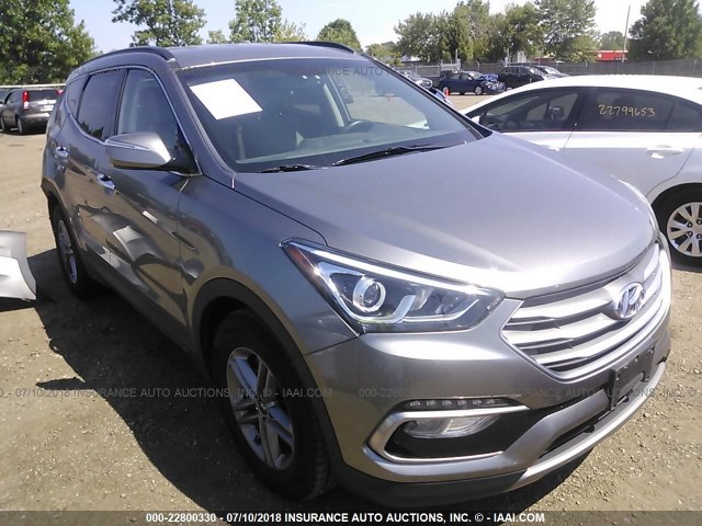 5NMZU3LB6HH024082 - 2017 HYUNDAI SANTA FE SPORT  GRAY photo 1