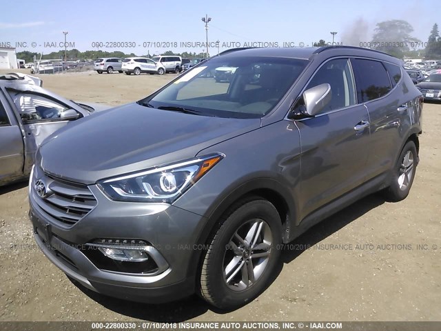 5NMZU3LB6HH024082 - 2017 HYUNDAI SANTA FE SPORT  GRAY photo 2