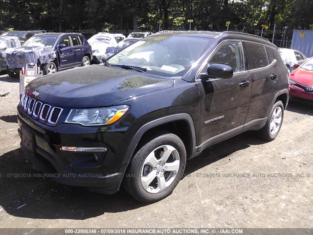 3C4NJDBB8JT239874 - 2018 JEEP COMPASS LATITUDE 黑色 照片 2