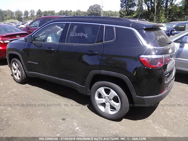 3C4NJDBB8JT239874 - 2018 JEEP COMPASS LATITUDE 黑色 照片 3