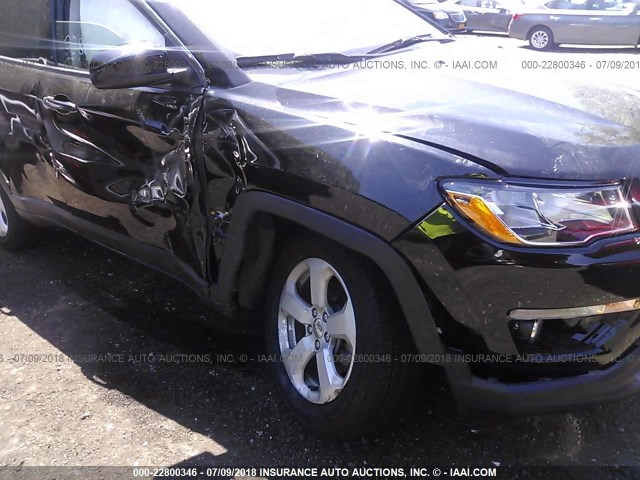 3C4NJDBB8JT239874 - 2018 JEEP COMPASS LATITUDE 黑色 照片 6