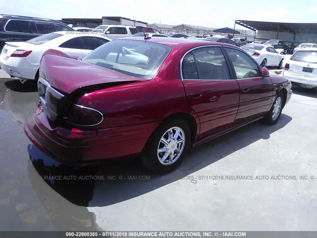 1G4HR54K35U236770 - 2005 BUICK LESABRE LIMITED RED photo 4