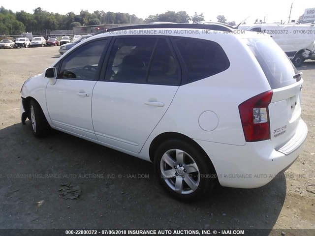 KNAFG526487156093 - 2008 KIA RONDO LX/EX WHITE photo 3