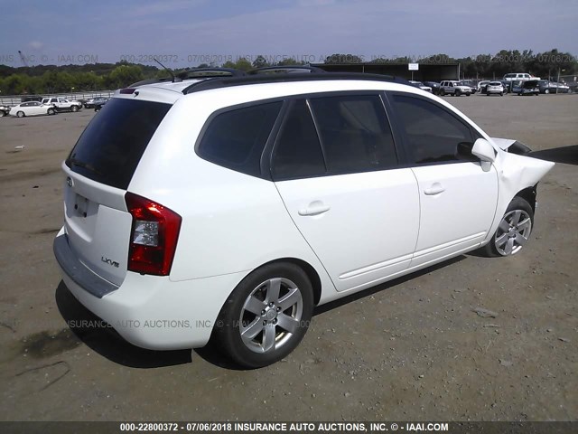 KNAFG526487156093 - 2008 KIA RONDO LX/EX WHITE photo 4