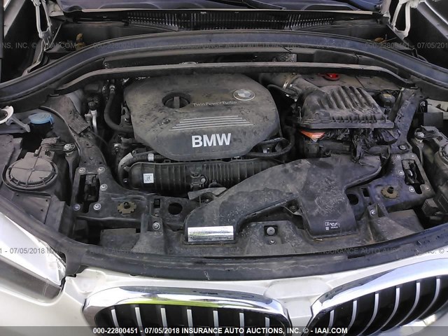 WBXHT3C33GP888068 - 2016 BMW X1 XDRIVE28I WHITE photo 10