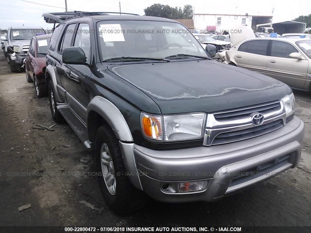 JT3GN87R810184967 - 2001 TOYOTA 4RUNNER LIMITED GREEN photo 1