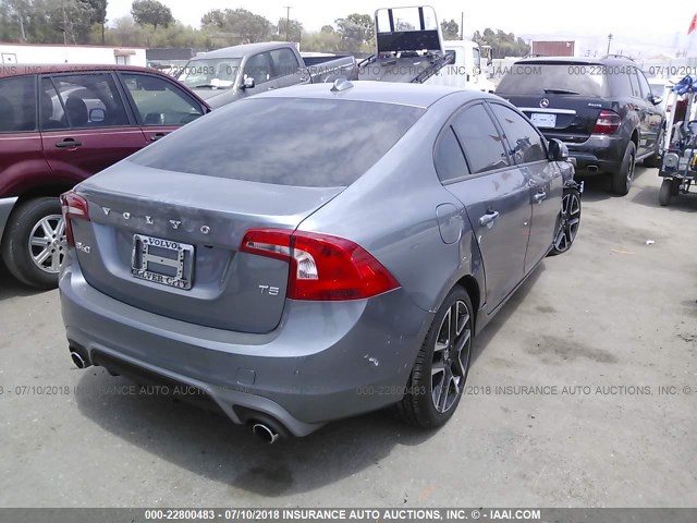 YV126MFL2J2453164 - 2018 VOLVO S60 DYNAMIC GRAY photo 4