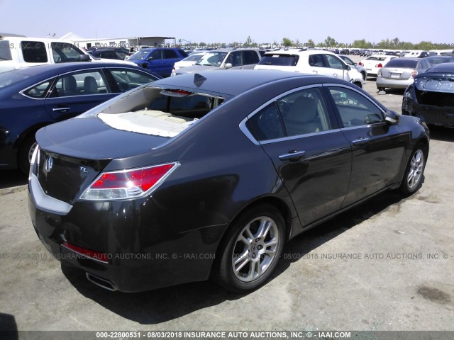 19UUA8F55AA021391 - 2010 ACURA TL GRAY photo 4