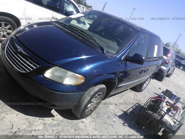 1C4GJ25342B595971 - 2002 CHRYSLER VOYAGER BLUE photo 2