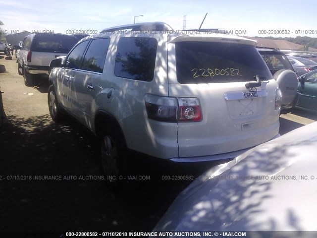 1GKER23788J293060 - 2008 GMC ACADIA SLT-1 Weiß Foto 3