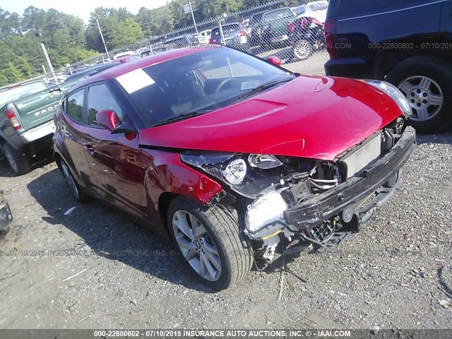 KMHTC6AD7GU261360 - 2016 HYUNDAI VELOSTER RED photo 1