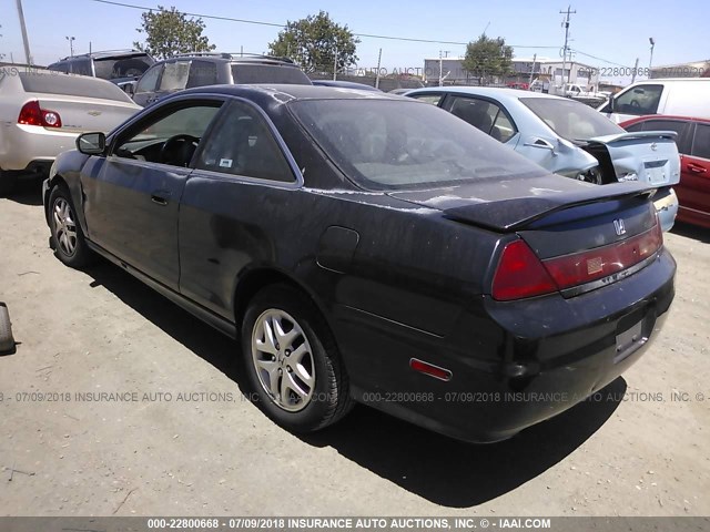 1HGCG22502A028747 - 2002 HONDA ACCORD EX BLACK photo 3