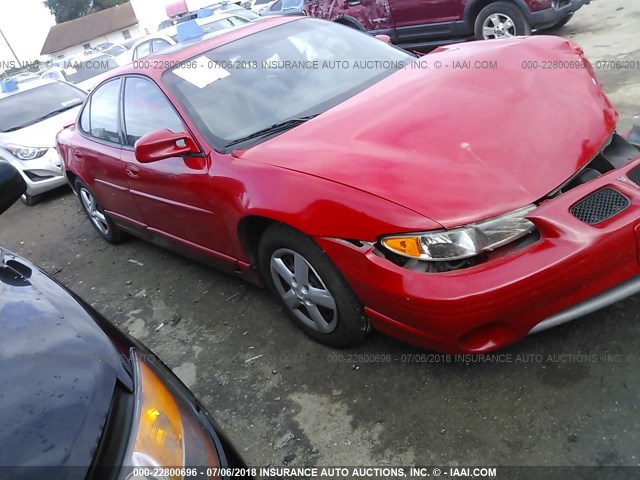 1G2WR52121F269347 - 2001 PONTIAC GRAND PRIX GTP RED photo 1