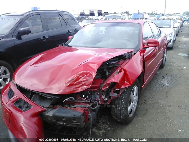 1G2WR52121F269347 - 2001 PONTIAC GRAND PRIX GTP Qırmızı foto 6