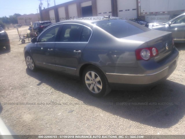 WVWAK73C56P073295 - 2006 VOLKSWAGEN PASSAT 2.0T/2.0T VALUE GRAY photo 3