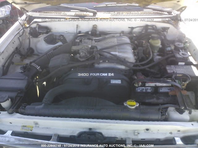 4TASN92N4YZ598815 - 2000 TOYOTA TACOMA XTRACAB PRERUNNER თეთრი ფოტო 10