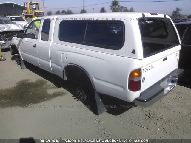 4TASN92N4YZ598815 - 2000 TOYOTA TACOMA XTRACAB PRERUNNER თეთრი ფოტო 3