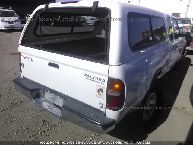4TASN92N4YZ598815 - 2000 TOYOTA TACOMA XTRACAB PRERUNNER თეთრი ფოტო 4