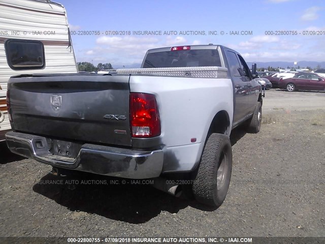 3C63DRGL4CG227706 - 2012 DODGE 3500 4X4 CREWCAB ST GRAY photo 4