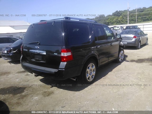 1FMJU2A50DEF33016 - 2013 FORD EXPEDITION LIMITED BLACK photo 4