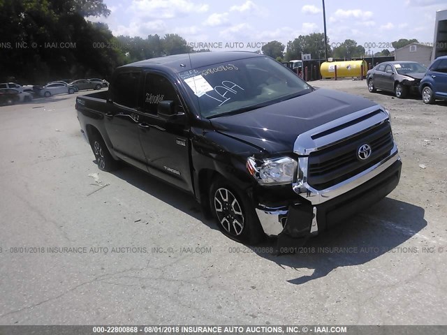 5TFDW5F14FX464518 - 2015 TOYOTA Tundra CREWMAX SR5/TRD PRO BLACK photo 1