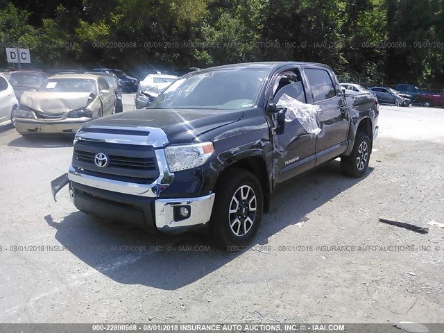 5TFDW5F14FX464518 - 2015 TOYOTA Tundra CREWMAX SR5/TRD PRO BLACK photo 2